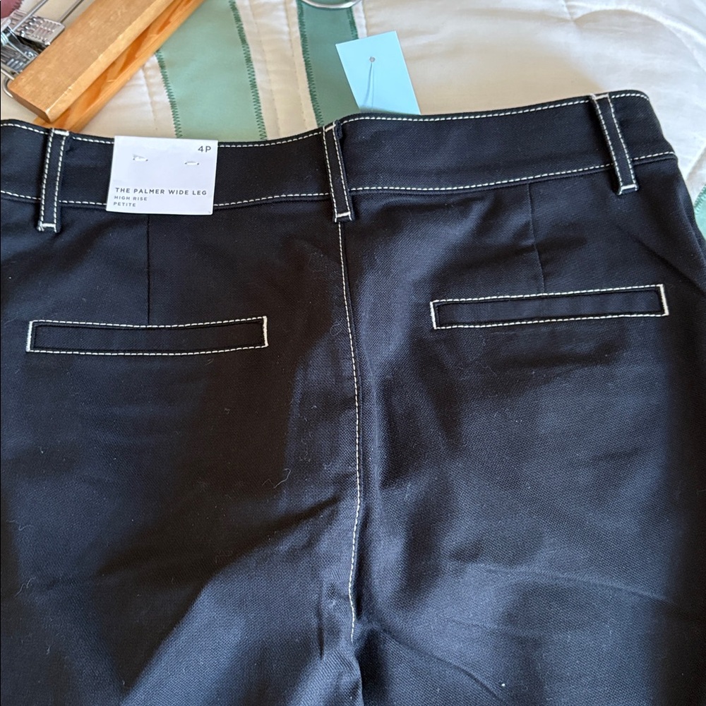 Loft Black Wide-Leg Pants - Picture 6 of 7
